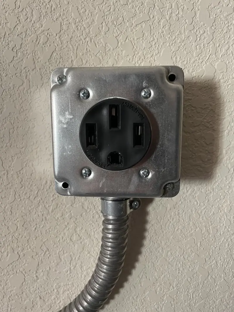 NEMA 14-50 outlet installed for Smart Home Electrical in West Orange